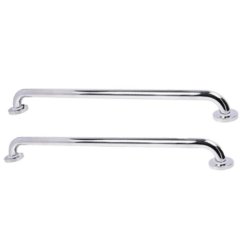 Alça Barra De Apoio 70 cm Inox Kit 2 Uni Suporte Acessibilidade Idoso Gestante Criança Corrimao Casa