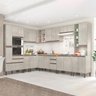 Cozinha de Canto Modulada New 233/311x214 Cm Balcão Armário Torre Nicho Forno MDP Legno - ClickLar - 1
