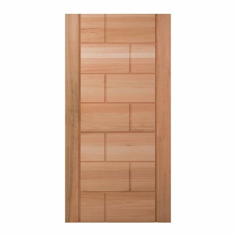 Folha de Porta Maciça em Eucalipto Acabamento Natural 210x102cm PM94 Talismã Cruzeiro Portas