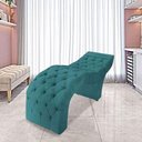 Ver imagem 2 de Maca Estofada Estética Cílios Salão Spa Suede Kelly Cor:azul Turquesa