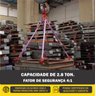 Cinta Elevação de Carga 2 Pernas Leg 2.8 Ton X 1,5 Mts de Comprimento 60mm Largura Fator Seg: 4:1 no - 5