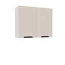 Ver imagem 2 de Armário Aéreo 2 Portas 66 x 80 x 30,5 cm Bege/Branco/Creme