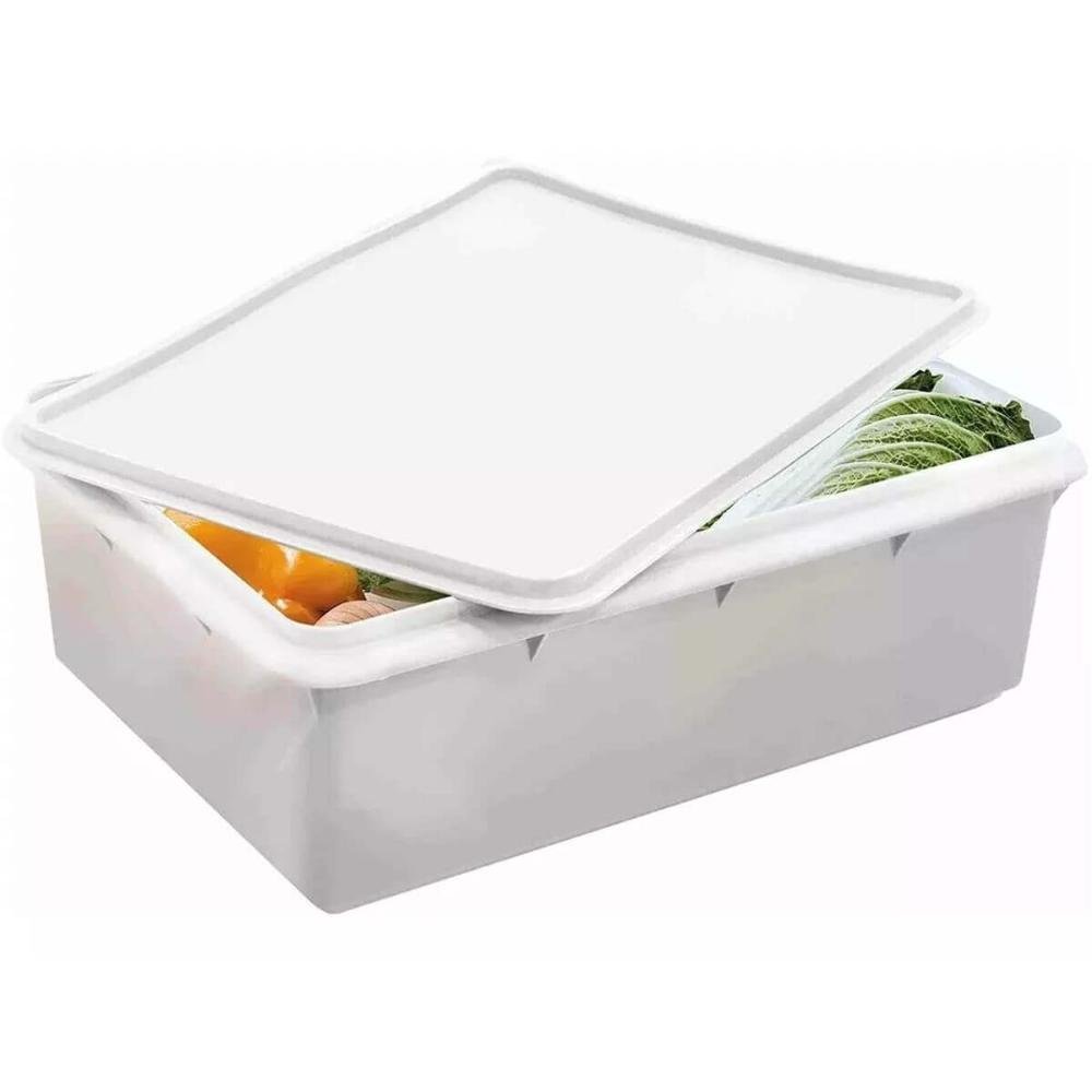 Kit 5 Caixas Organizadoras 3,5l Tampa Hermética Empilhável Plasvale Closet - 3