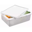 Ver imagem 3 de Kit 5 Caixas Organizadoras 3,5l Tampa Hermética Empilhável Plasvale Closet