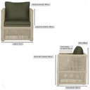 Ver imagem 2 de 4 Poltronas Madri Alumínio Corda Náutica Estofado 13 Trama Original
