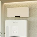 Ver imagem 1 de Armário Aéreo 1 Porta Basculante 36 x 80 cm Bege/Branco/Creme