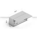 Ver imagem 6 de Armário Aéreo 1 Porta Basculante 36 x 80 cm Bege/Branco/Creme