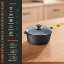 Ver imagem 6 de Caçarola 20x16cm 2,4l Tampa Vidro Panela Mineira