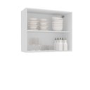 Ver imagem 3 de Armário Aéreo 2 Portas 80cm x 66cm x 30,5cm Azul/Branco