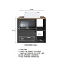 Ver imagem 7 de Conjunto Banheiro Gabinete com Cuba e Espelheira LED 60cm Suspenso Multimóveis Crpro-CON031 Mel/