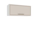 Ver imagem 2 de Armário Aéreo 1 Porta Basculante 80cm x 36cm x 30,5cm Bege/Branco/Creme