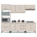 Ver imagem 5 de Armário Aéreo 1 Porta Basculante 80cm x 36cm x 30,5cm Bege/Branco/Creme