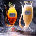 Ver imagem 4 de 02 Copos de Vidro Canudo Vampiro Pipe para Drinks Coquetéis