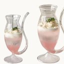 Ver imagem 1 de 02 Copos de Vidro Canudo Vampiro Pipe para Drinks Coquetéis