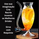 Ver imagem 2 de 02 Copos de Vidro Canudo Vampiro Pipe para Drinks Coquetéis