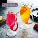 Ver imagem 6 de 02 Copos de Vidro Canudo Vampiro Pipe para Drinks Coquetéis