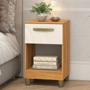 Ver imagem 1 de Mesa de Cabeceira Prada 1 Gaveta 62,2x38,5x37,5 Cm