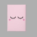 Ver imagem 2 de Quadro Decorativo Infantil-olhinhos Delicados com Fundo Rosa