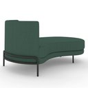 Ver imagem 5 de Sofá Chaise Longue Living Lucca Direito D02 Linho Verde Musgo C-117