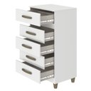 Ver imagem 2 de Cômoda Malta 5 Gavetas 99cmx54cmx40 Cm