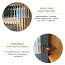 Ver imagem 5 de Cristaleira 180cm 2 Portas 1 Gaveta 100% Madeira Maciça Barcelona