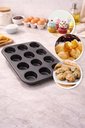 Ver imagem 3 de Forma para Cupcake e Pão de Queijo 12 Cavidades - Aço Carbono