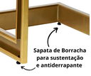 Ver imagem 5 de Poltrona Cadeira Detroit Couríssimo Facto Telha Estrutura Dourado