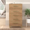 Ver imagem 1 de Cômoda Malta 5 Gavetas 99cmx54cmx40 Cm