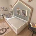 Ver imagem 1 de Cama Infantil Montessoriana Solteiro Lua