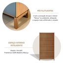 Ver imagem 6 de Cristaleira 190cm 2 Portas 100% Madeira Maciça Barcelona