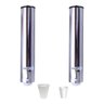 Kit 2 Suporte Porta Copos Descartavel Inox Agua Café Oferta - 1
