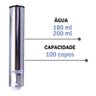 Kit 2 Suporte Porta Copos Descartavel Inox Agua Café Oferta - 2