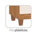 Ver imagem 6 de Cômoda Leme 1 Porta 4 Gavetas 99x90,5x40cm