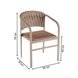 Conjunto Cadeira Alumi com Tricô Náutico para Área Externa - 3