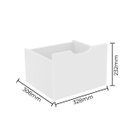 Ver imagem 3 de Kit 3 Gavetas Organizadoras Off White Fosco - Qmovi