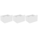 Ver imagem 1 de Kit 3 Gavetas Organizadoras Off White Fosco - Qmovi