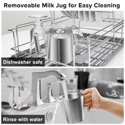 Secura Espumador de Leite Elétrico com Jarra Removível 17oz - 6