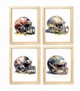 Ver imagem 1 de Kit Quadro Capacete Baseball Decorativo Infantil Quarto Criança Bebê Enxoval Menino