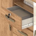 Ver imagem 5 de Cômoda Angra 2 Portas 4 Gavetas 99x109x40 Cm