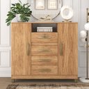 Ver imagem 1 de Cômoda Angra 2 Portas 4 Gavetas 99x109x40 Cm