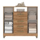Ver imagem 4 de Cômoda Angra 2 Portas 4 Gavetas 99x109x40 Cm
