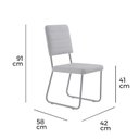 Ver imagem 4 de Conjunto Mesa de Jantar com Tampo Redondoe 4 Cadeiras Barcelona Cinza/Preto/Freijó