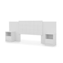 Ver imagem 3 de Cabeceira para Cama de Casal Extensível 100% MDF Glamour Branco