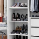 Ver imagem 7 de Guarda Roupa 6 Portas 3 Gavetas com Sapateira 100% MDF Glamour Branco