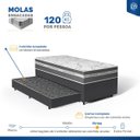 Ver imagem 5 de Cama Box com Colchão de Molas Ensacadas Luve + Auxiliar de Molas Unique Solteiro 88cm