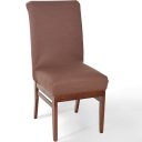 Ver imagem 2 de Kit 10 Capa de Cadeira Malha Gel Ajustável Tabaco