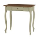 Ver imagem 2 de Aparador para Sala com Pés Luiz Xv e 1 Gaveta - Verde Chá Laca com Tampo Imbuia Glazer