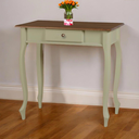 Ver imagem 1 de Aparador para Sala com Pés Luiz Xv e 1 Gaveta - Verde Chá Laca com Tampo Imbuia Glazer