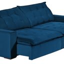 Ver imagem 2 de Sofá Modular Bahia 4 Lugares 230 cm com Molas Retrátil e Reclinável Yescasa Azul