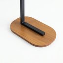 Ver imagem 6 de Mesa Elo Lateral Encaixe Sofá e Cama Mdf e Aço Design Moderno Resistente - Freijó/pé Preto